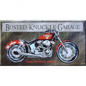 Triumph Motorcycle Parking Only Plate 30 cm Metal Sheet Decoration Garage Loft hotrodspirit 
