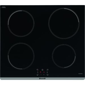 Plaque de cuisson à induction aspirante Encastrable 4 Foyers Noir