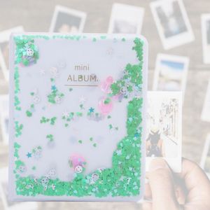 Rose ouken 3 in Pelle Pollici Mini PU Photo Album Photo Album Disegno Semplice di Photo Album Adorable Album Instax 