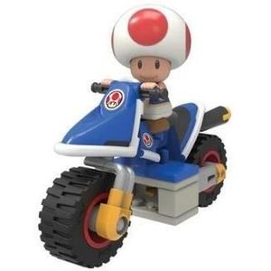 FIGURINE - PERSONNAGE Figurine MarioKart Toad Bike - KNEX - Moto à const