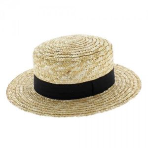 Cicilin Femme et Enfant Chapeau de Paille de Soleil Panama Capeline Chapeau Porkpie avec N/œud Papillon