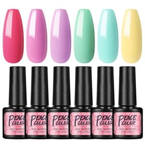 VERNIS A ONGLES PEACECOLOR Kit Ongle Gel Vernis à Ongles Semi Perm