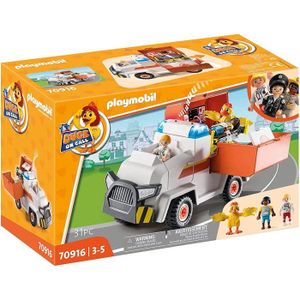 VOITURE - CAMION PLAYMOBIL 70916 DUCK ON CALL - Vehicule de secours - DUCK ON CALL- DUCK ON CALL- l'incroyable equipe playmoville