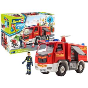 KIT MODÉLISME Maquette camion - REVELL - Junior Kit - Camion d'incendie - 69 pièces - Pour enfant