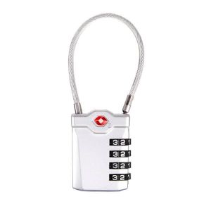 1pc avec clé Serrure Douane Valise Serrure Cadenas Cadenas TSA13226-silver YUYUE21 