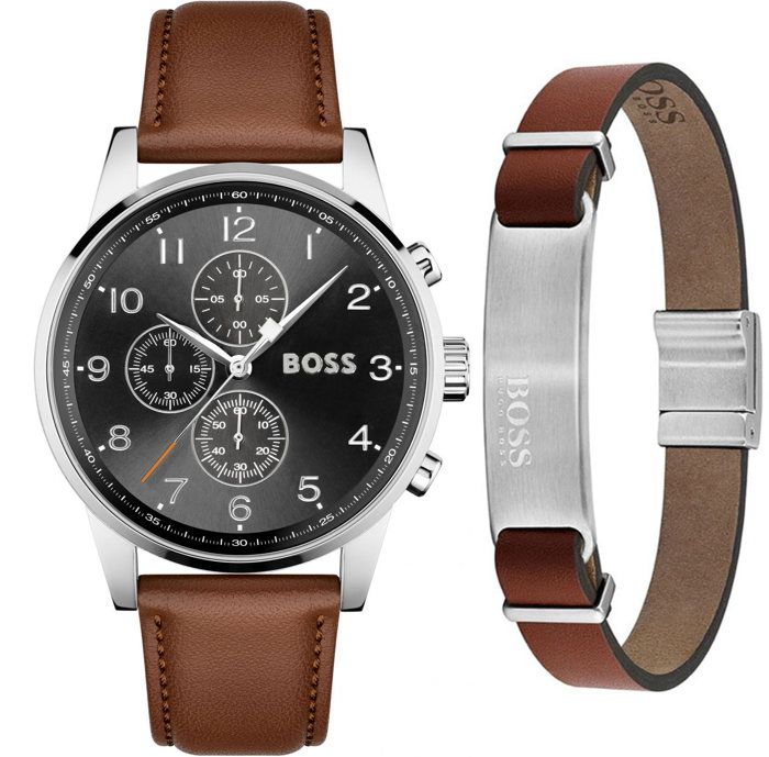 Montre hugo best sale boss navigator bleu