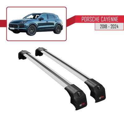 MHysa Barres De Toit Galeries Porsche Cayenne 958 2011-2017 - Porte-Bagages Noir Robuste
