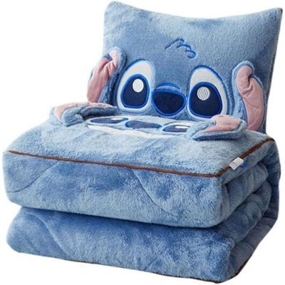 MeYuxg Couverture De Voyage Et Oreiller Avec Housse 3 En 1, Couverture De Sieste, Coussin De Dossier De Cde Voiture Pour Enfants Garçons Filles, Cadeaux Doux Pour Adultes (Pingouin