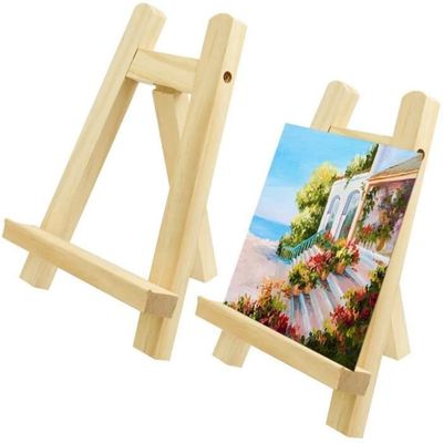 8 Mini Chevalets En Bois Pliables 15x8 Cm - Présentoir Pour Photos, Menus, Cartes - Décoration Mariage, Fête, Anniversaire - 8