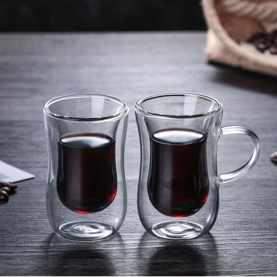 Lot De 2 Tasses Vintage Oiseaux Rouges - 6 Oz - Empilables - Japon - Années 1960