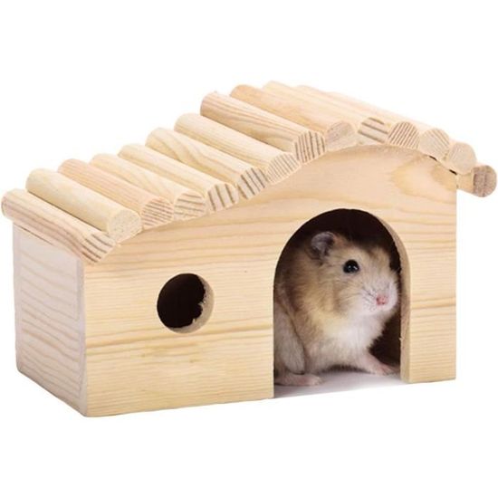 Picture of Hamster Arch House Petit Animal Maison En Bois Hamster Hideout Hut Toy ...