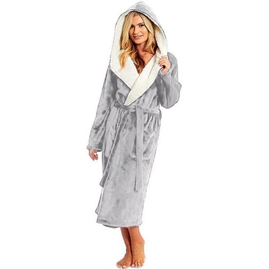 Peignoir bain cheap femme capuche