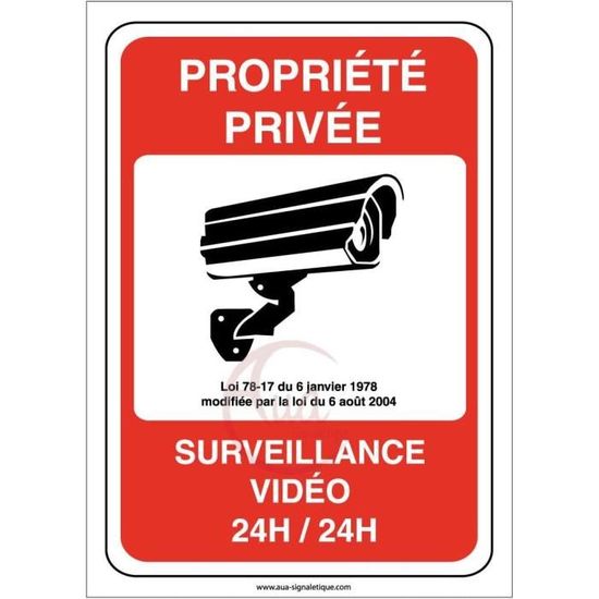 Privatgrundstück-Schild „Videoüberwachung“ – Selbstklebend Oder Aus Alu/PVC, Maße 150x210 Mm