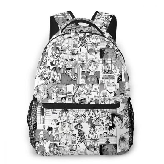 Sac a dos Manga Kenma Kozume 16 pouces Unisexe Polyester Cdiscount Bagagerie Maroquinerie