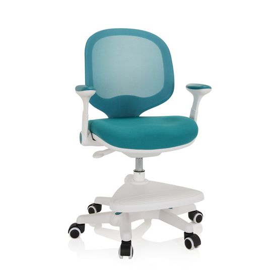 Chaise De Bureau Enfant MAYLA Vert Réglable En Hauteur Sans Accoudoirs, Assise Rembourrée Confortable - Maison