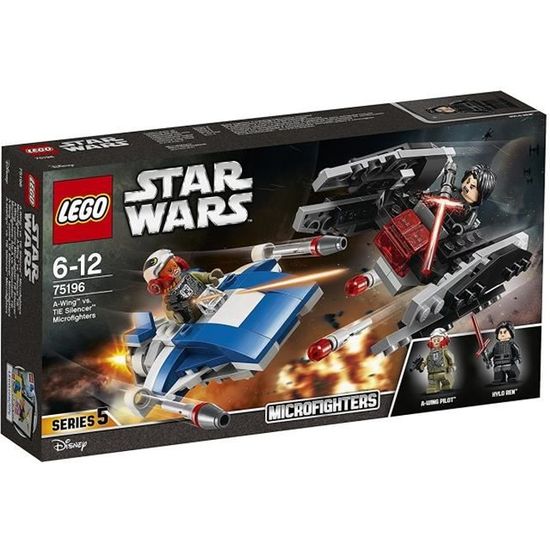 LEGO® Star Wars™ 75196 Microfighter A-Wing™ vs. Silencer TIE™ - Jeu de construction
