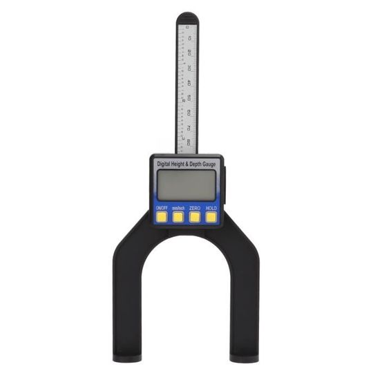 Jauge De Hauteur Réglable Pour Scie Sur Table - Alliage D'aluminium - Graduation Fine - 0-60 Mm