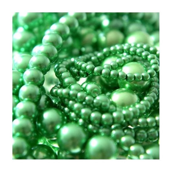 Lot de 20 Perles Rondes Nacrées en Verre 10mm Rose clair