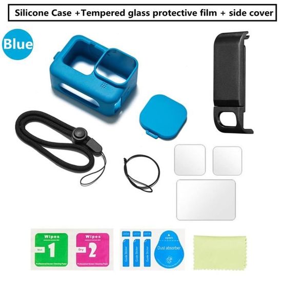 Kit Protection Verre Trempé GoPro Hero 12/11/10/9 - 9 Pièces | Anti-Rayure 9H | HD Ultra-Transparent