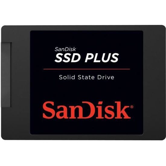 SANDISK - Disque SSD Interne - SSD Plus - 1To - 2,5" (SDSSDA-1T00-G26)