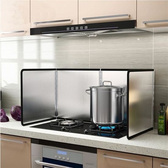 Plaque Anti-Projection Cuisine Pliable, Protection Anti-Éclaboussures pour Plaque de Cuisson et Cuisinière PLAQUE ANTI-PROJECTION - Maison