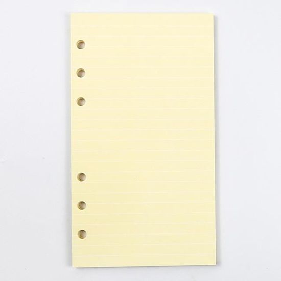 135 Feuilles Mobiles A5 Lignées - Papier 100g/m², Perforation 6 Anneaux, Compatible Filofax, Happy Planner - Pour Prise De Notes, Agendas - 14