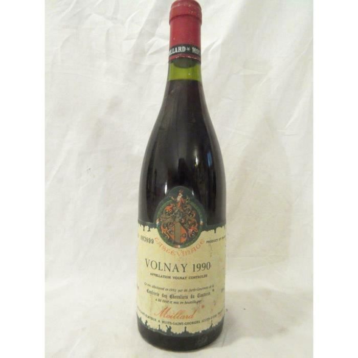 volnay moillard tastevinage rouge 1990 - bourgogne france