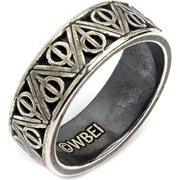 Officiel Harry Potter en acier inoxydable reliques de la mort unisexe Ring: Large