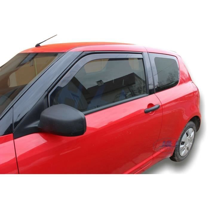 | Deflecteurs d'Air déflecteurs de vent Compatible avec Suzuki Swift 3 Portes 2005-2010 2 pièces