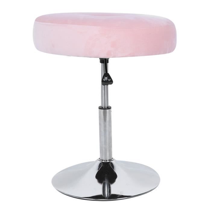 Dioche Tabouret Meubles de chaise de tabouret de vanité ronde réglable rotative à 360 degrés pour la chambre de salle de bain