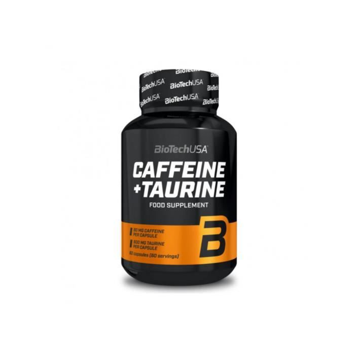 Caféine + Taurine (60 Caps)| Autres acides aminés