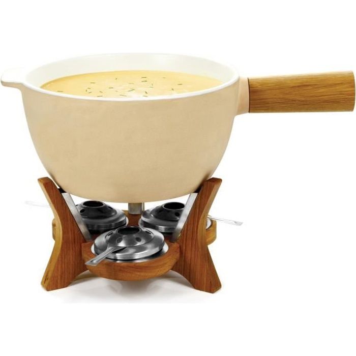 Service à fondue géant avec caquelon en céramique pour 12 personnes Mr Big-