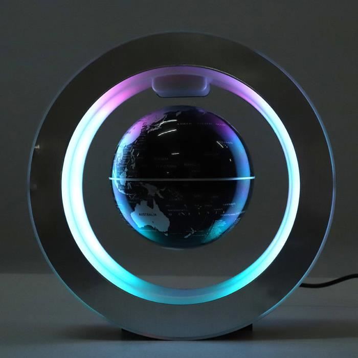 Fdit globe avec lumiere LED Globe flottant Globe terrestre r