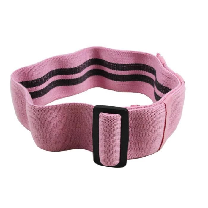 Elastique de Resistance Bande de Musculation Fitness Reglable Rose