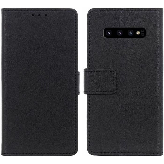Galaxy S10 Housse en Cuir Flip Cover Folio Étui à Rabat Portefeuille Coque de protection pour Samsung Galaxy S10 6.1\