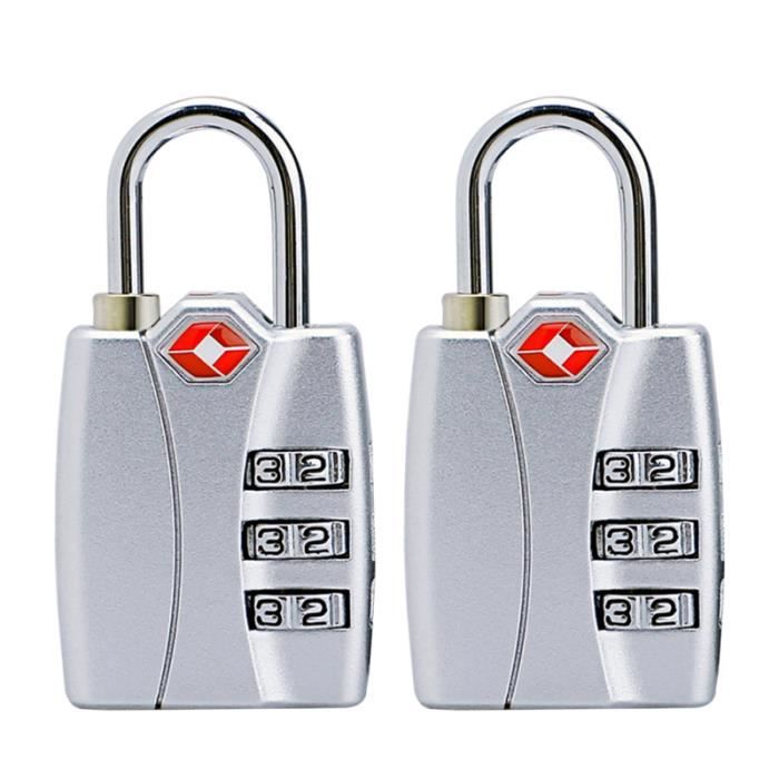 2PC Durable Pratique Coffre-fort Utile Voyage Serrures Bagages Serrure Cadenas En Alliage De Zinc BRACELET DE MONTRE VENDU SEUL