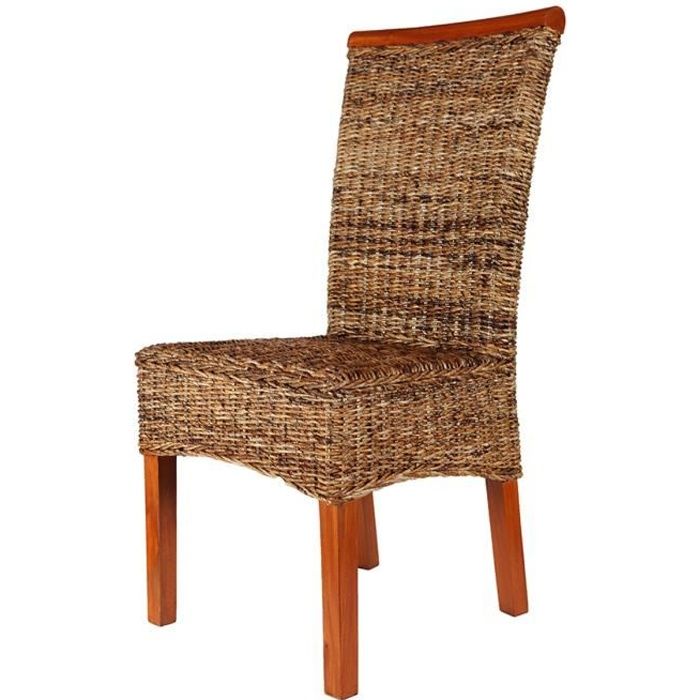 Chaise MALIBU - Abaca/Bois