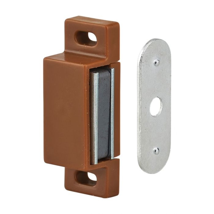 THIRARD - Loqueteau magnétique force 1max 3kg,pour porte d'ameublement, marron