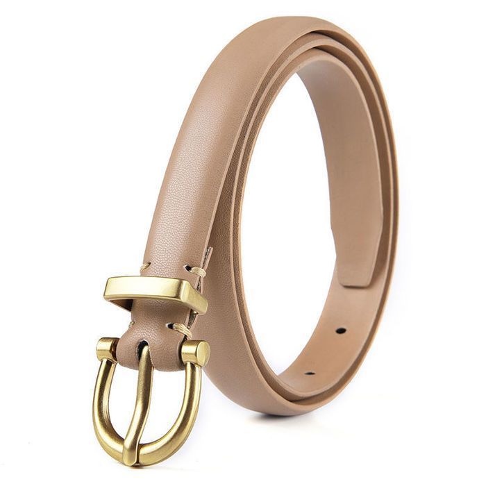 CEINTURE,Ceinture en cuir véritable pour femme, Design de marque