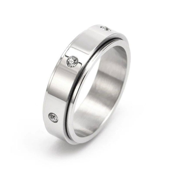 Bague Anti Stress En Acier Inoxydable Pour Hommes Et Femmes bague bague-anti-stress-en-acier-inoxydable-pour-hommes-et-femmes-bague