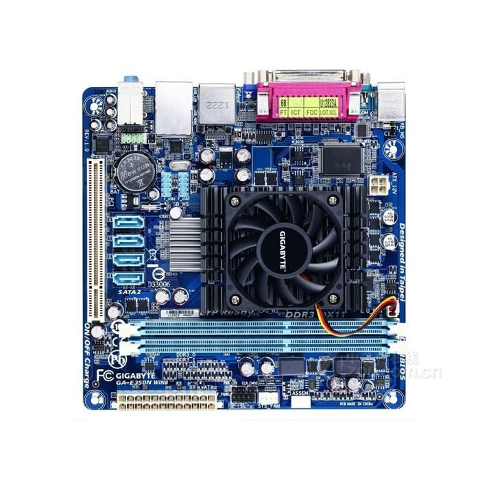 Carte mère GIGABYTE GA-E350N WIN8 AMD A45 Socket FT1 2xDDR3 SDRAM 16GB Mini ITX - Gigabyte