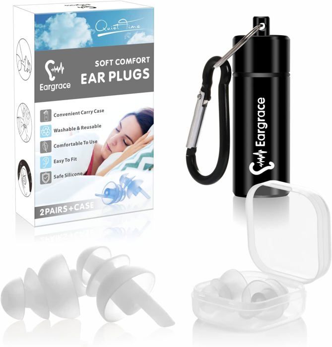Sphtaiy Bouchons D'oreille Pour Dormir - Réduction Bruit Avec Masque Yeux Offert