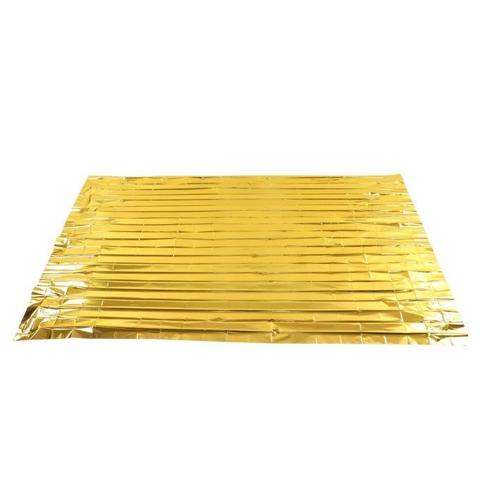 Lyn Couverture de survie d'urgence en mylar imperméable avec piquet pour camping, armée, bâche, randonnée, montagne et équipement de survie