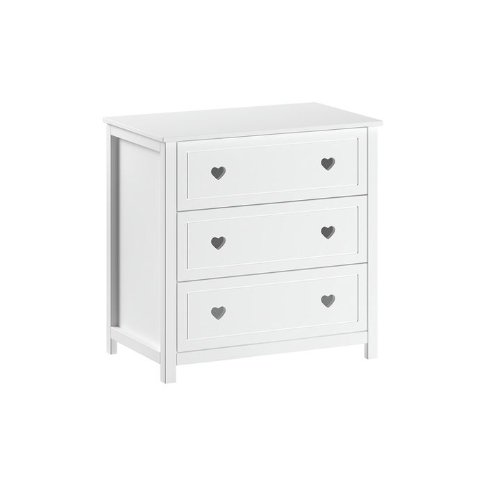 Commode à langer 3 tiroirs Vipack - Amori - 90 x 57 x 89cm - Blanc Commode à langer 3 tiroirs Vipack - Amori - 90 x 57 x 89cm - Blanc