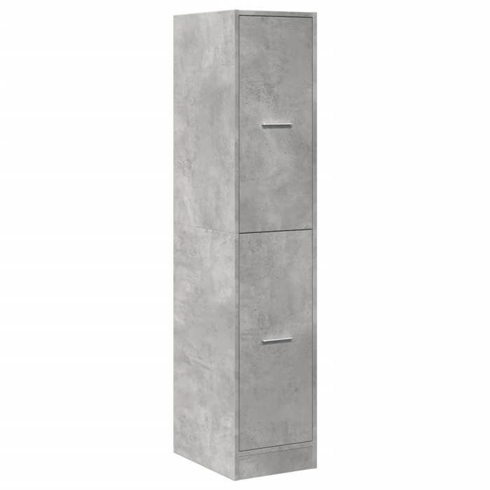 Bon plan Armoire dapothicaire/Bibliothèque Étagère de Rangement - JILI HOT - gris béton 30x41x144 5cm - Bois ingénierie