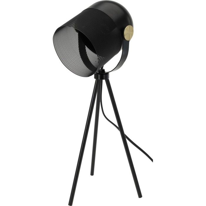 Lampe à poser - HOMESTYLING - KO-Y03000280 - Métal noir - 12x18x45 cm - Design contemporain