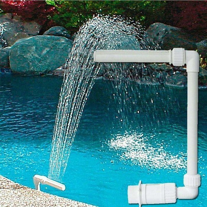 Jet dEau Piscine Fontaine Cascade Rglable pour Bassins de Jardin