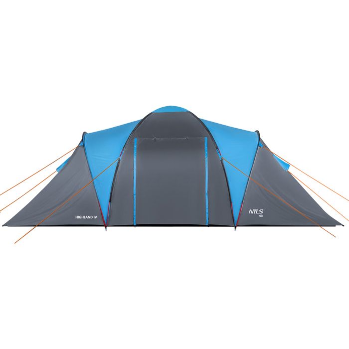Tente de camping - NILS CAMP - 4 personnes - Deux chambres doubles - Vestibule spacieux - Étanchéité 4000mm
