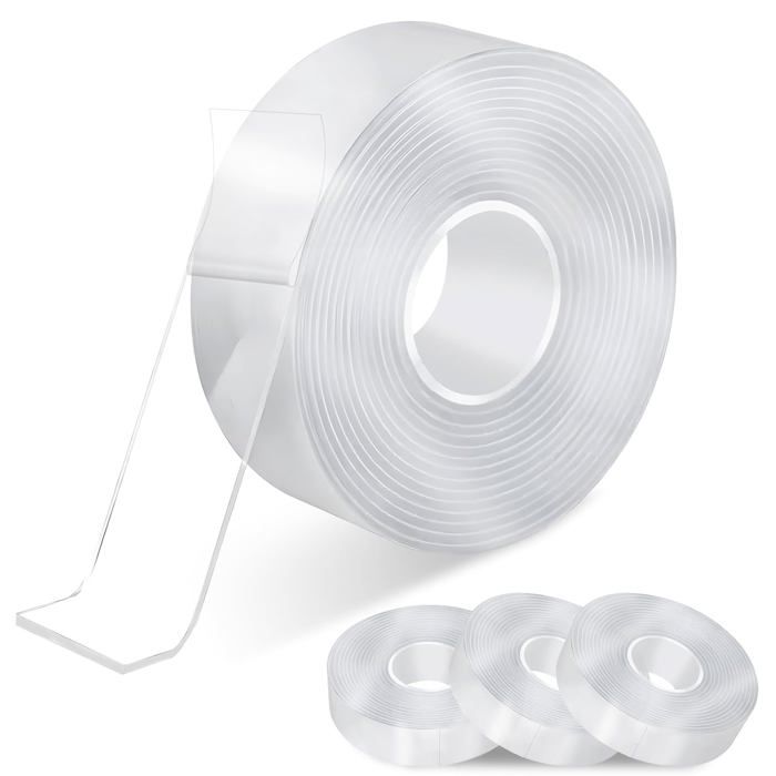 Puosike Nano Tape Bubbles - Lot de 2 rouleaux de ruban adhésif double face - 3 m x 5 cm - Pour soulager le stress - Jouet à bulles à partir de