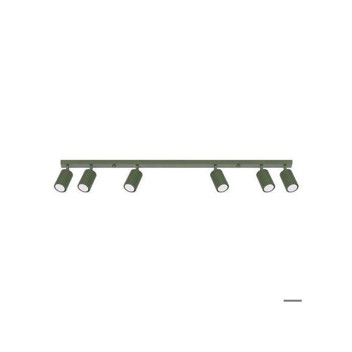 Plafonnier Aluminium Vert Olive GU10 6 Karbon